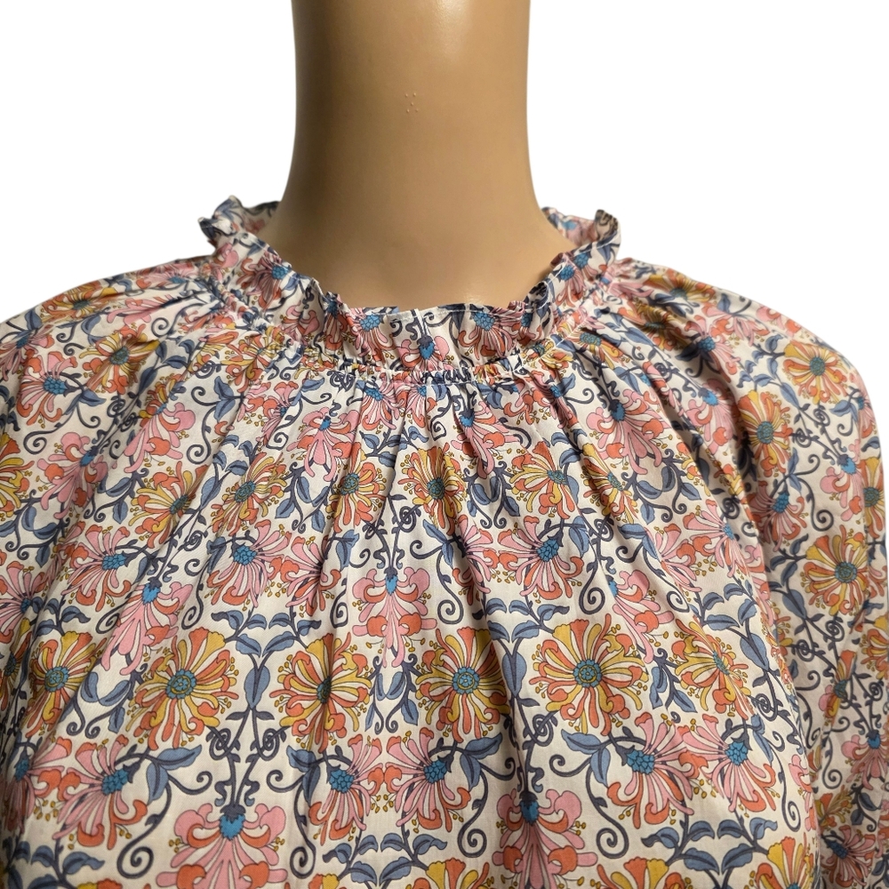 J. Crew Floral Print Women's Blouse Size S Nwt - Picture 4 of 15